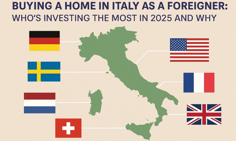 Buying a Home in Italy as a Foreigner: Who’s Investing the Most in 2025 and Why